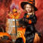 Halloween, sorcière, magicien, citrouille en laine, fantôme, décoration de fête, accessoires, danse, Halloween-1493793217