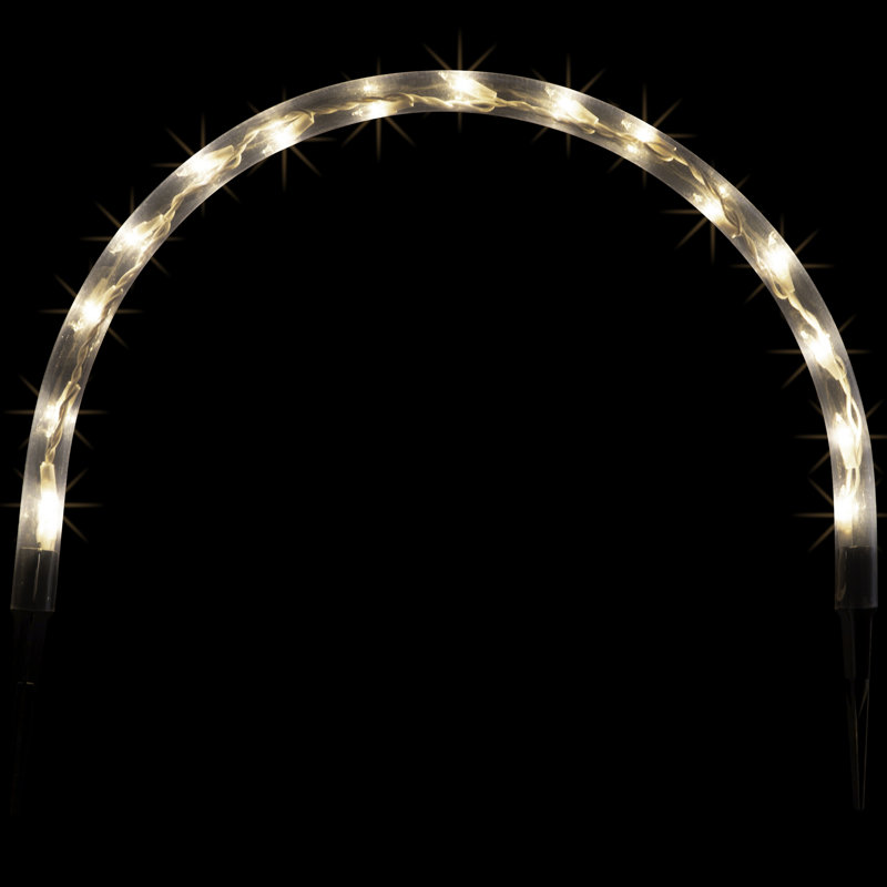 Présentoir lumineux de chemin de Noël avec arche scintillant