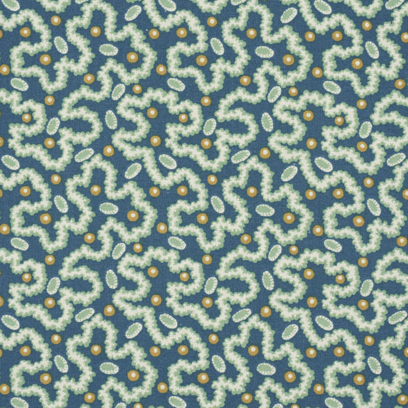 Leonie Vermicelli Fabric, Teal