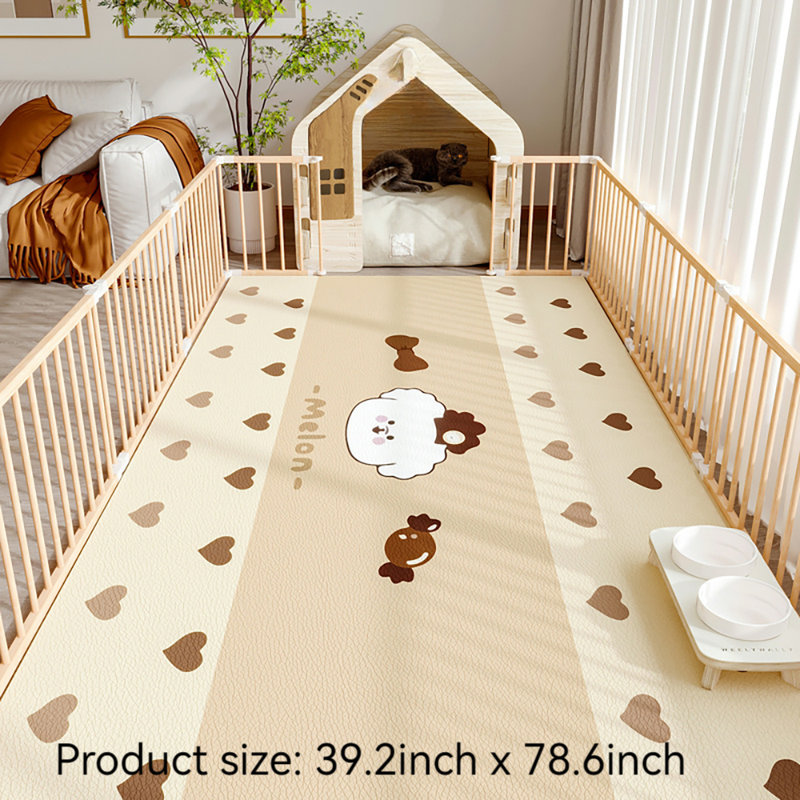 Tapis pour animaux de compagnie, Moyen (l 39,2 po x P 78,6 po x H 0,15 po)