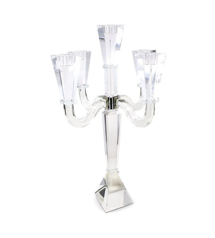 Candélabre en cristal 5 lumières