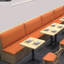 Banc de restaurant Nordic Light Luxury