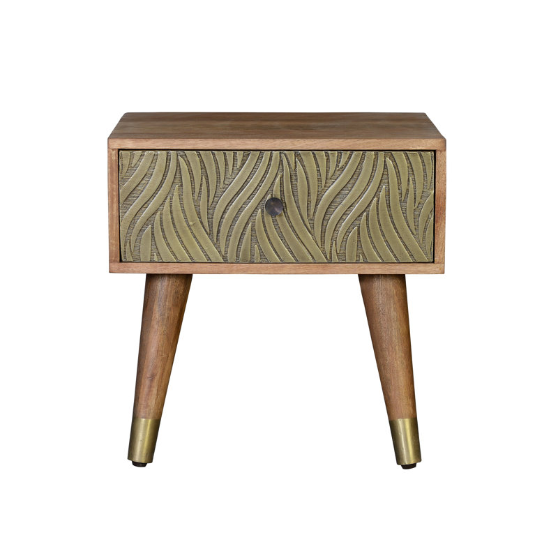Aurelia 50cm W Solid Wood Bedside Table