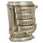 Commode 4 tiroirs Livonia en champagne et or