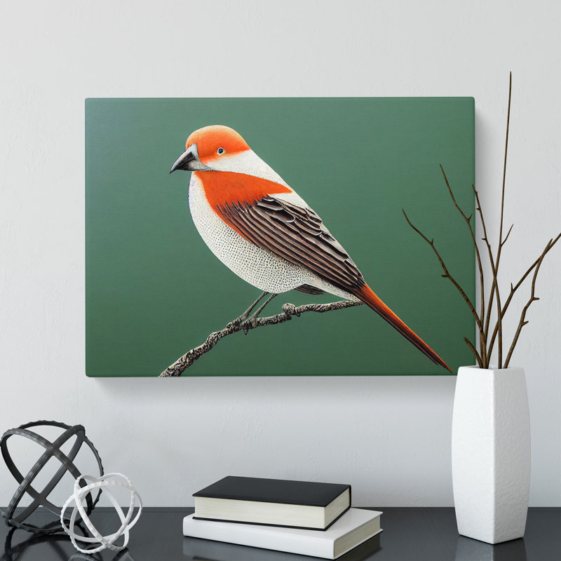 Engaging Bird - Wrapped Canvas, 35cm H x 50cm W x 3cm D