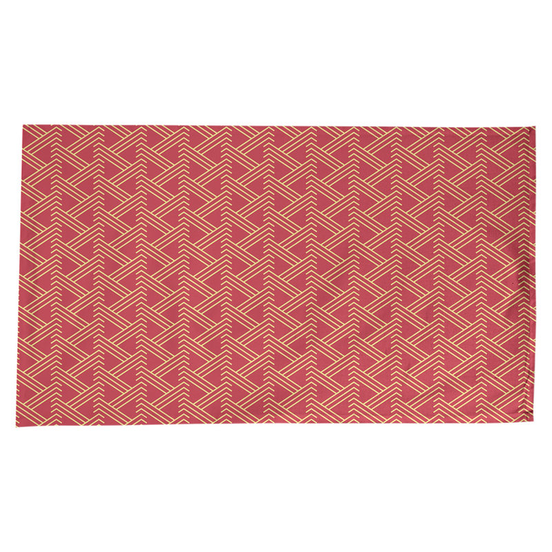 Classic Zig Zag Tablecloth, Red/Yellow