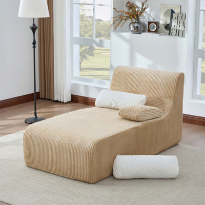 Canapé moderne avec design incurvé ergonomique et revêtement en velours côtelé doux pour un confort de salon confortable