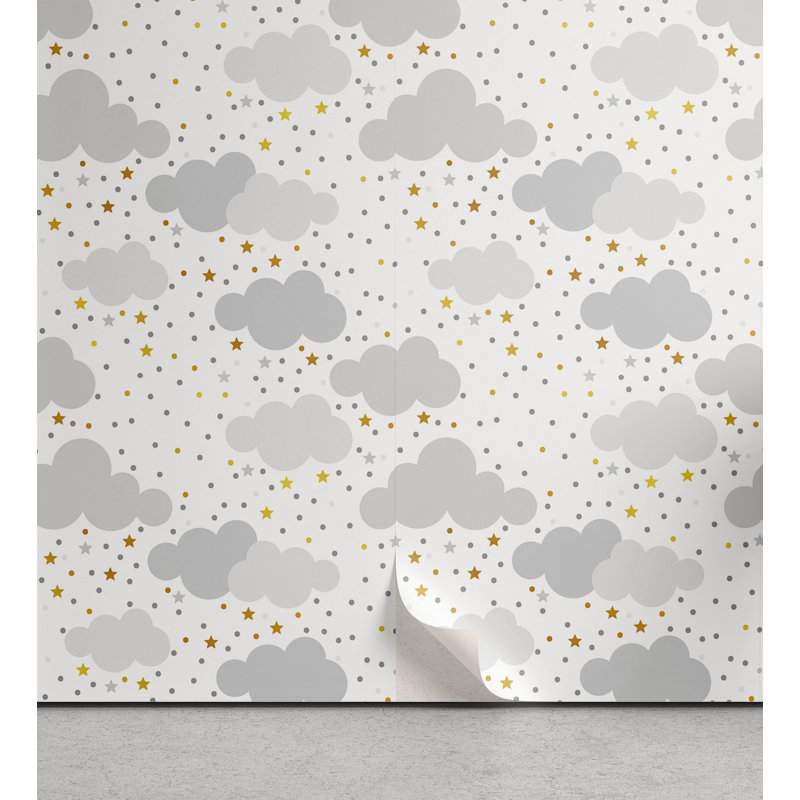 Panneau de papier peint adhésif Ormes Dreamy Sky, L 13 po x L 72 po
