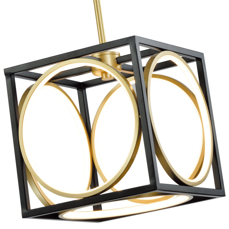 Lustre carré à 5 lumières DEL Richas