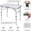 Table de camping pliante, table de pique-nique portable, table pliante en aluminium, 3 tables de salle à manger portatives réglables pour camping-car, pique-nique, plage