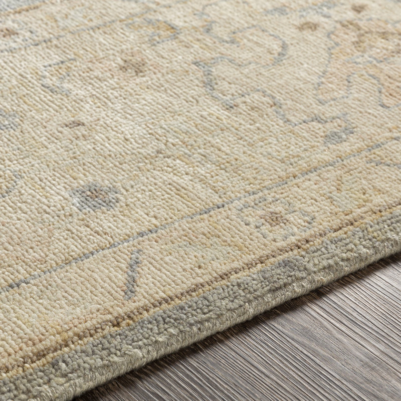 Daucourt Wool Oriental Area Rug, Rectangle 8' x 10'