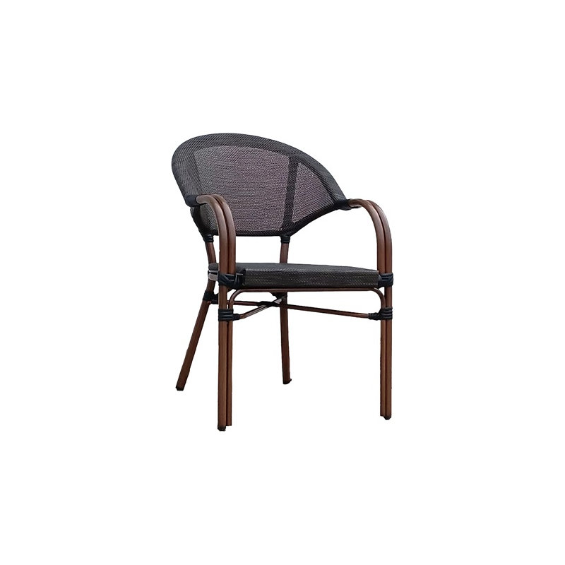 Fauteuil en aluminium avec siège et dossier en polyester tissé
