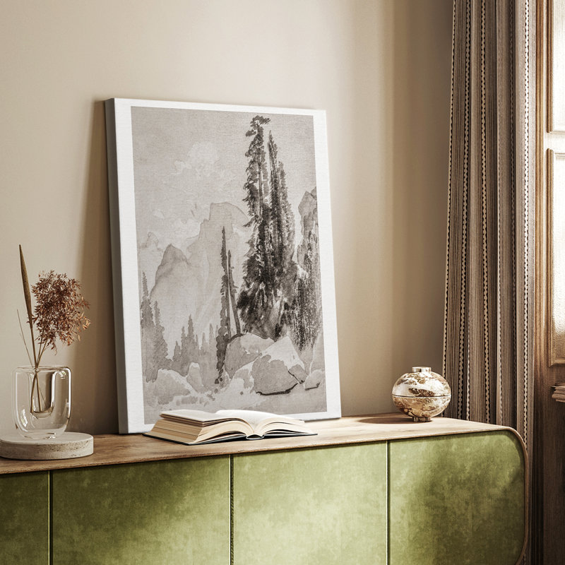 Paysage rétro CC XXII - galerie Cavas sur mesure, H 12 po x l 8 po