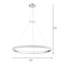 Luminaire suspendu pour îlot de cuisine 1 lumière Leo