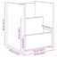 Wood Free Standing Magazine Rack-57797155