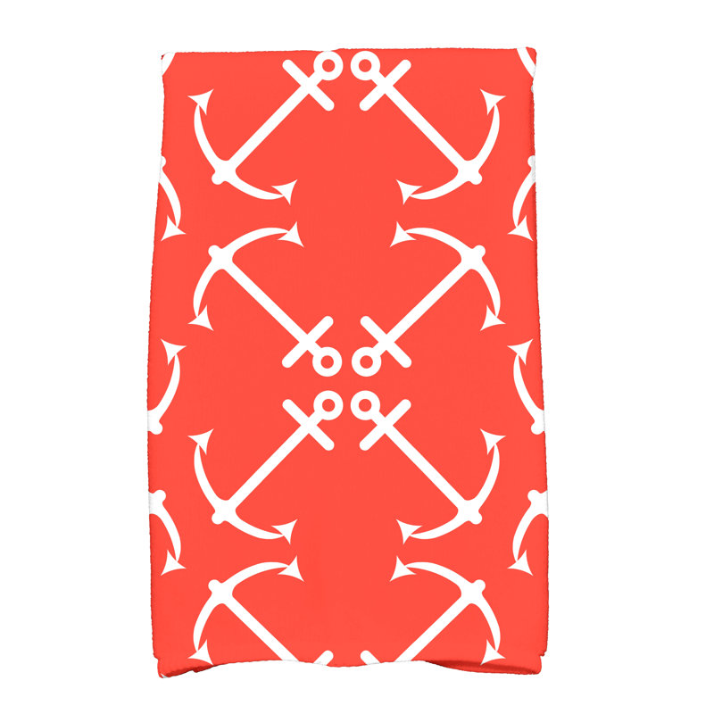 Hancock Tea Towel Kitchen Towel, Orange