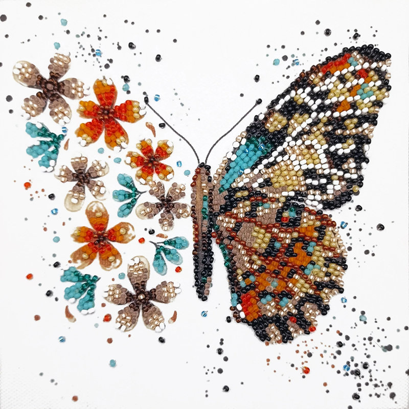 Kit de broderie Abris Art Mini Bead - ailes de tigre