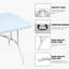 Table pliante 6 pi pour le camping, les pique-niques et les fêtes. Plastique portatif avec support de charge élevé. Plateau de table lisse et imperméable. Caractéristique de stabilité triangulaire. Trois hauteurs réglables. Léger, pliable
