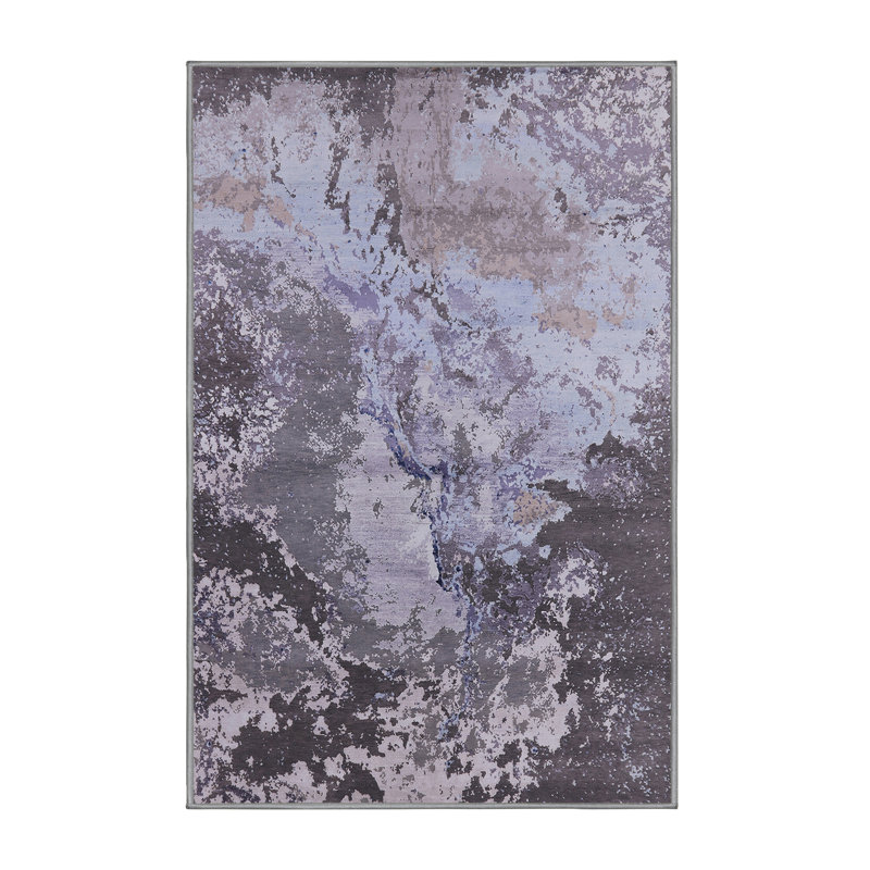 Tapis 100% moderne 2061 lavable à la machine, Rectangle 8 pi x 10 pi