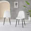 Round High Gloss & Chrome Dining Table With Storage Shelf & 4 Luxury Fabric Dining Chairs-73587423