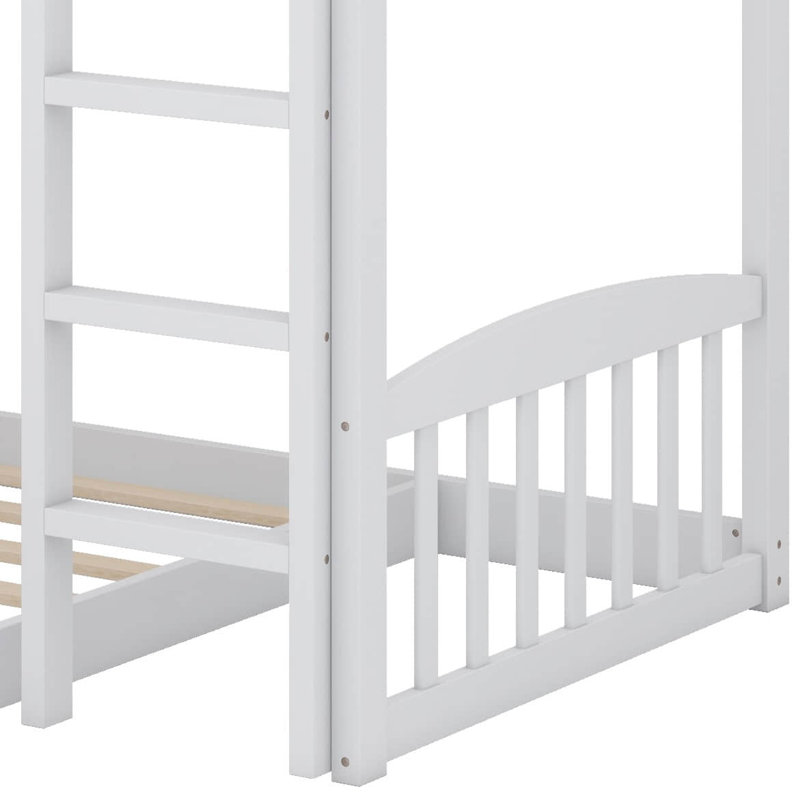 Lit superposé simple au-dessus de simple avec glissière Stairway