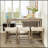 4-Piece Bar Table Set With Power Outlet, Dining Bar Table And Chairs Set,Bar Table Set With 3 Padded Stools For Living Room, Dining Room, Game Room-1502143985