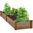 Cisbrough Multi-sized Outdoor Fir Wood Elevated Planter Box for Yard-1260006841-1209475037