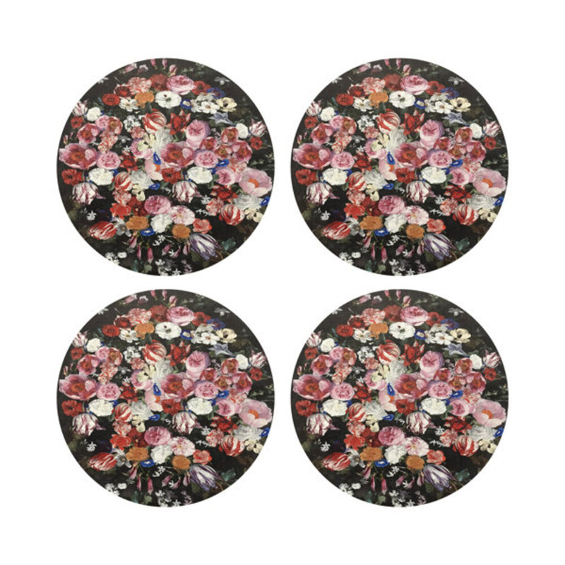Festoon Flowers Pebble 16" Vinyl Placemat