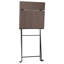 Chaises de bistro pliantes en poly rotin et acier-1580946976