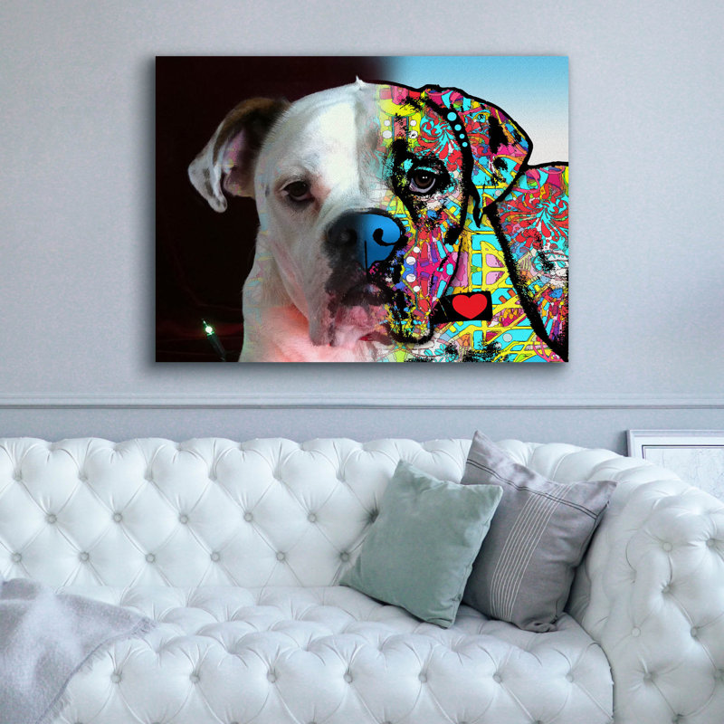 «Staci_Tank» par Dean Russo Studios, art mural sur toile, H 40 po x l 54 po x P 1,5 po
