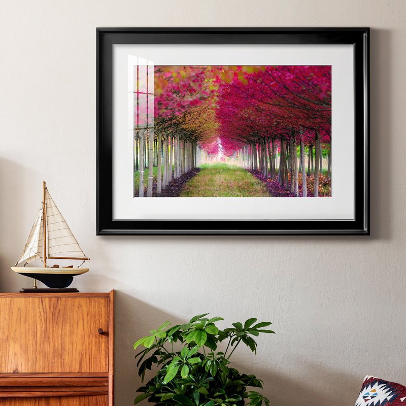 Forêt magique - peinture encadrée, Noir, H 30,5 po x l 42,5 po x P 1 po, Blanc