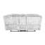 Magnifique canapé-lit inclinable en fourrure grise-1586720281
