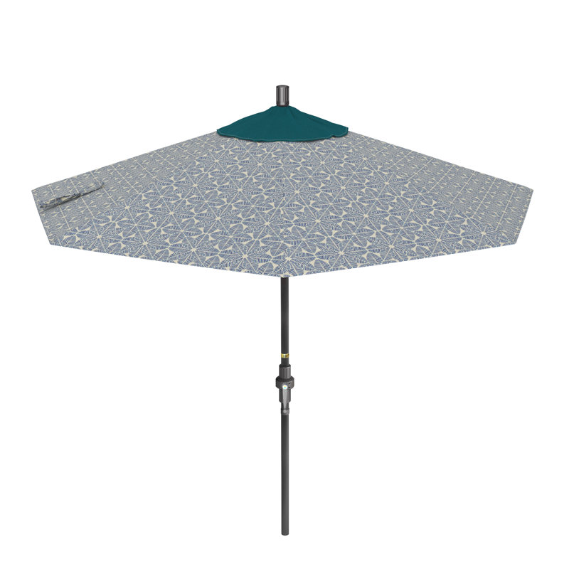 Parasol de marché 9 pi Santana Praneeth, Palmier azur - Pacifica Premium