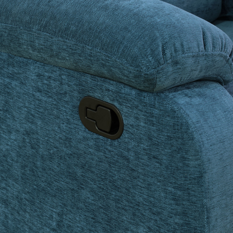 Light Blue Intelligent Single Recliner, Waterproof And Scratch Resistant, Can Recline At 110-115 °