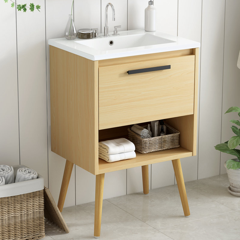 Ensemble de meuble-lavabo avec lavabo et tiroir