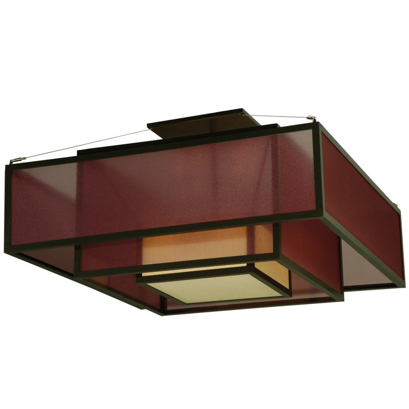 Quadrato 4 - Light Semi Flush Mount