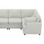 Ensemble de canapé modulaire modulaire en forme de U de 127 po avec repose-pieds mobile, ensemble de canapé modulaire en chenille 6 places avec assise profonde Modern-4533617