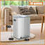 Steel Step On Kitchen Trash Can - 10 Gallons