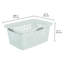 Panier à linge Sterilite, 2 paniers boisseau en plastique avec poignées, paquet de 18-113332332