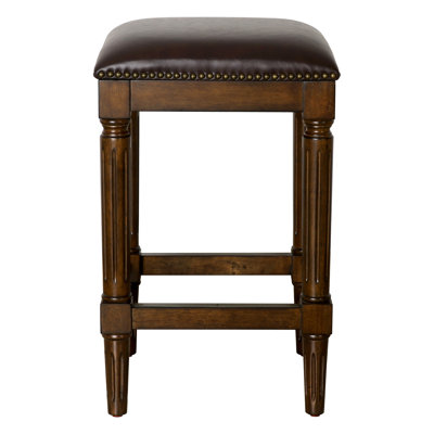 Bertia Square Wood Counter and Bar Stool