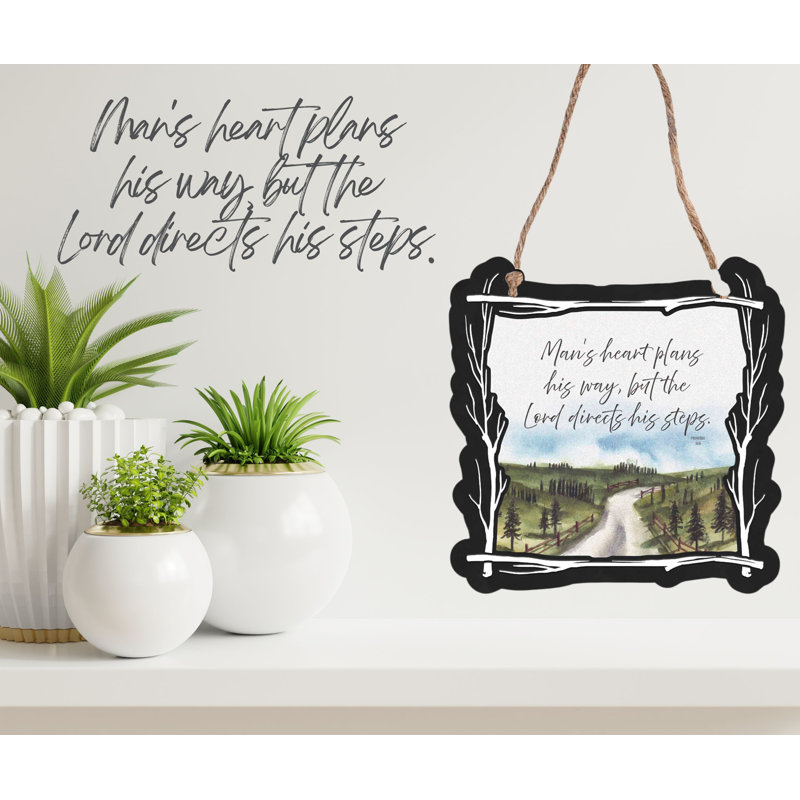 Wall Hanging Metal Twig Frame Mans Heart
