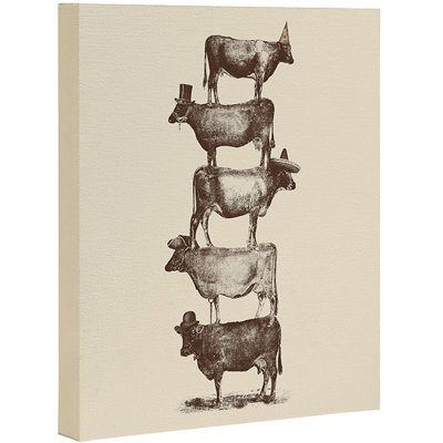 « cow cow nuts », reproduction d’impression sur toile tendue