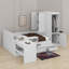 Full Size Wooden Platform Bed With Drawers,Desk And Shelves-121082602