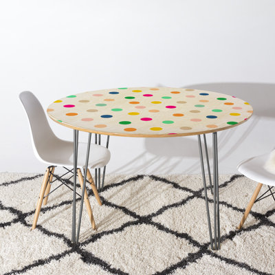 Birch Oval Solid Wood Top Dining Table