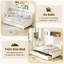 Lit de jour simple avec 2 tiroirs de rangement et support pour garde-corps-1809420059