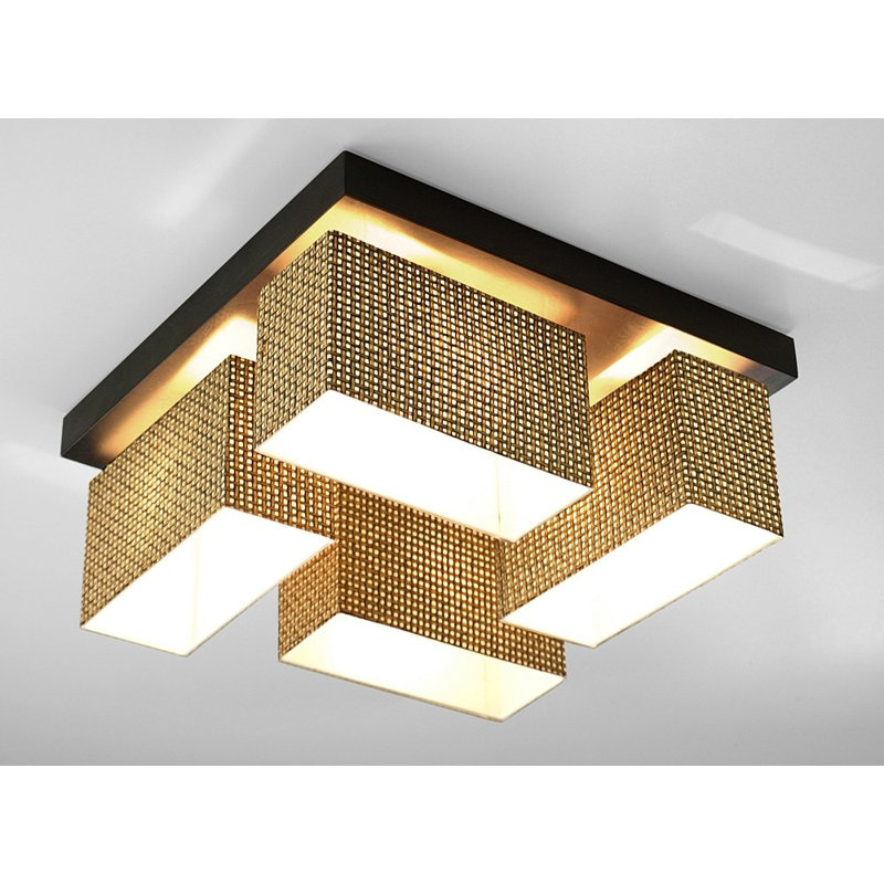 Judkins Flush Mount, Dark brown