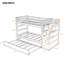 - Lit superposé avec lit gigogne et escalier de rangement, ancien SKU: LPAAK-44092285