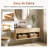 Hand-Woven Storage Baskets with Wooden Handles,2 Pack