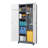 Gray Metal Lockers, Cleaning Tool Cabinets With Locking Doors, High Broom Tool Storage Cabinets, Adjustable Shelves, Large Cabinets For Kitchens, Offices, Shops.(72 Inches)-1903651505