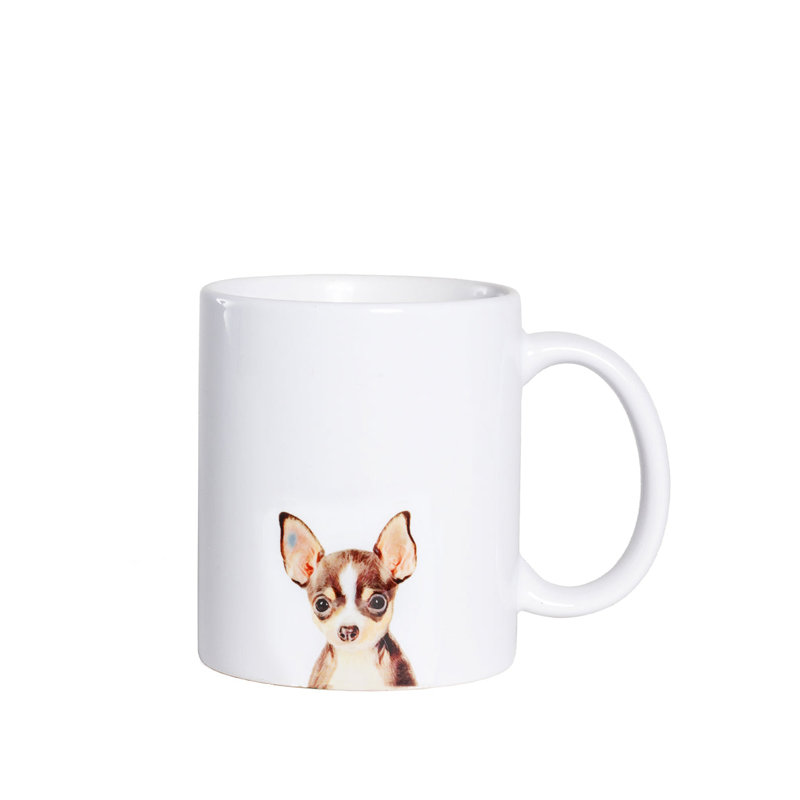Tasse de portrait d'animal de compagnie - I Love Chihuahua (Tri)
